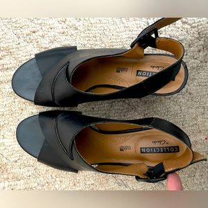 Clark’s high heel sandals